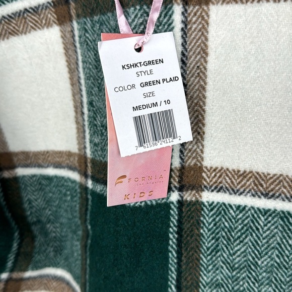 Girls Plaid Jacket- Size 10 - Picture 8 of 11
